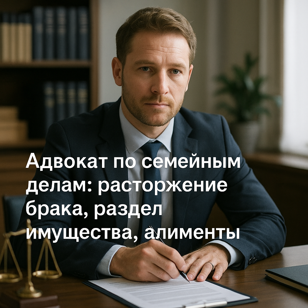 Адвокат по семейным делам — развод, имущество, алименты