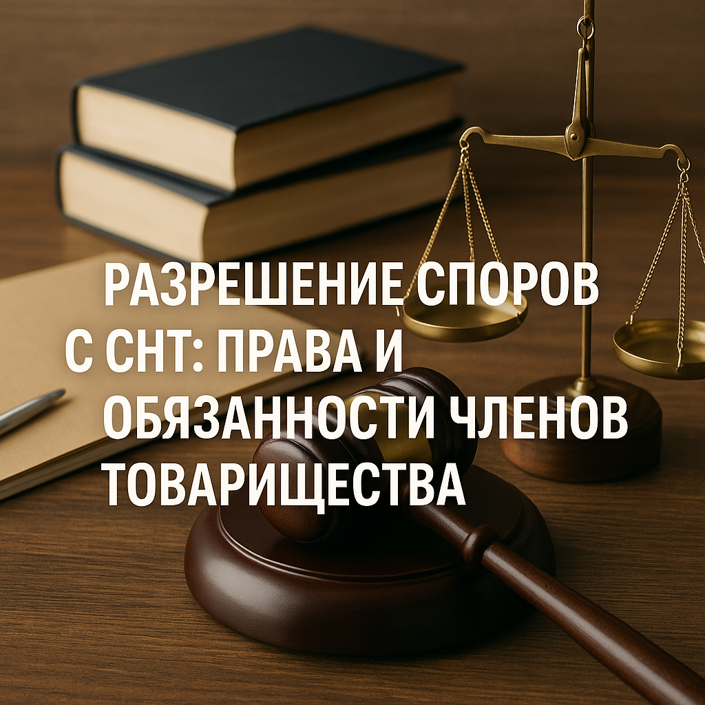 Разрешение споров с СНТ: права и обязанности