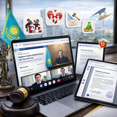 Онлайн-суды в РК 2026: расширение списка дел в Караганде