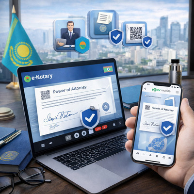 Цифровой нотариат в РК 2026: услуги онлайн в Атырау