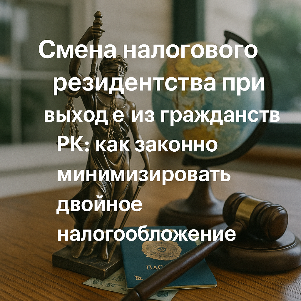 Смена налогового резидентства при выходе из гражданства РК