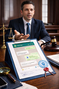 Доказательства из WhatsApp в суде 2026: заверение в РК
