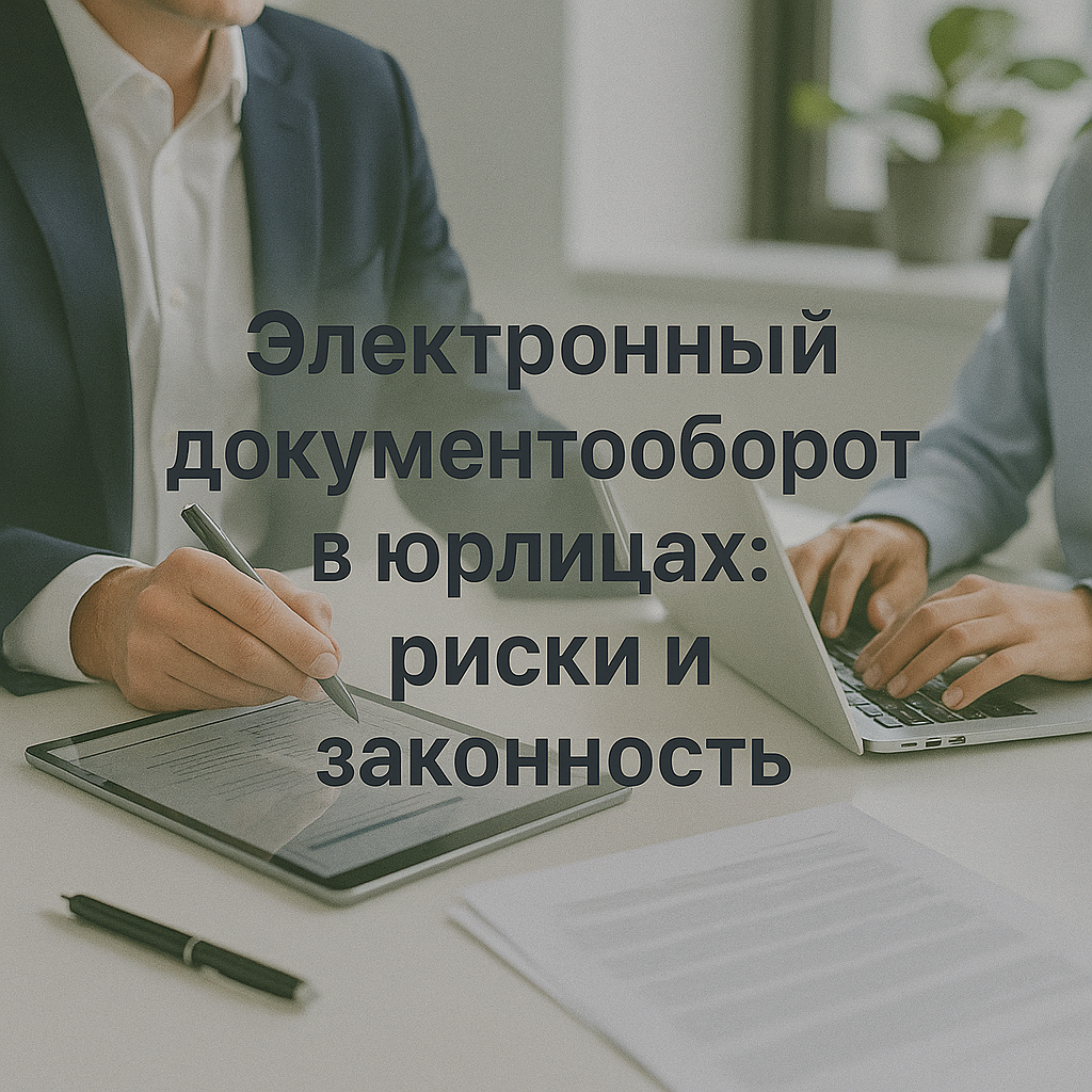 Электронный документооборот в юридических лицах РК