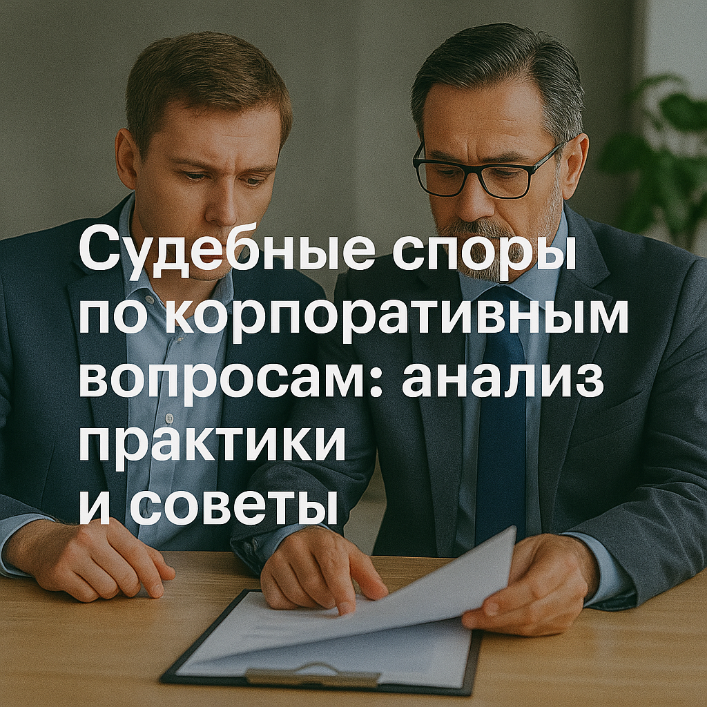 Корпоративные споры в судах РК: практика и советы