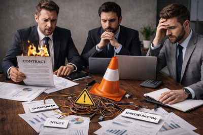 Юридические риски субподряда и аутсорсинга в РК 2026