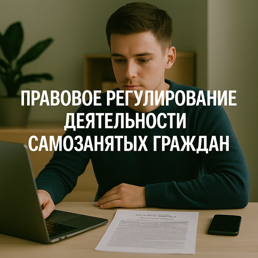 Правовое регулирование деятельности самозанятых граждан