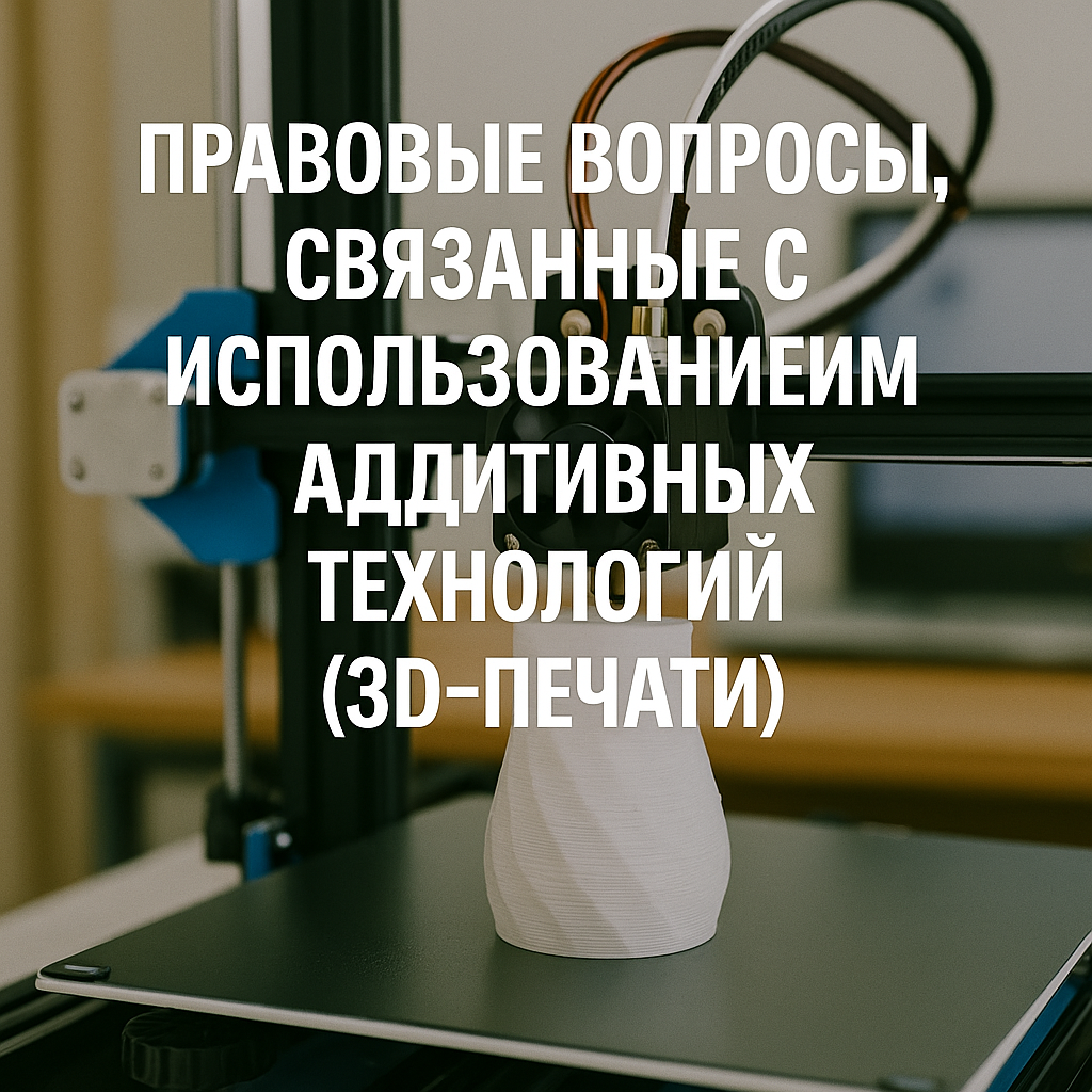 Правовые вопросы, связанные с использованием аддитивных технологий (3D-печати)