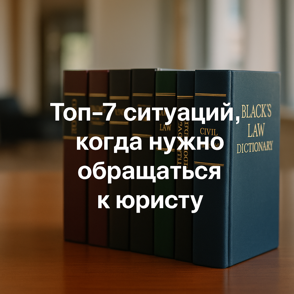 Топ-7 ситуаций, когда нужно обращаться к юристу