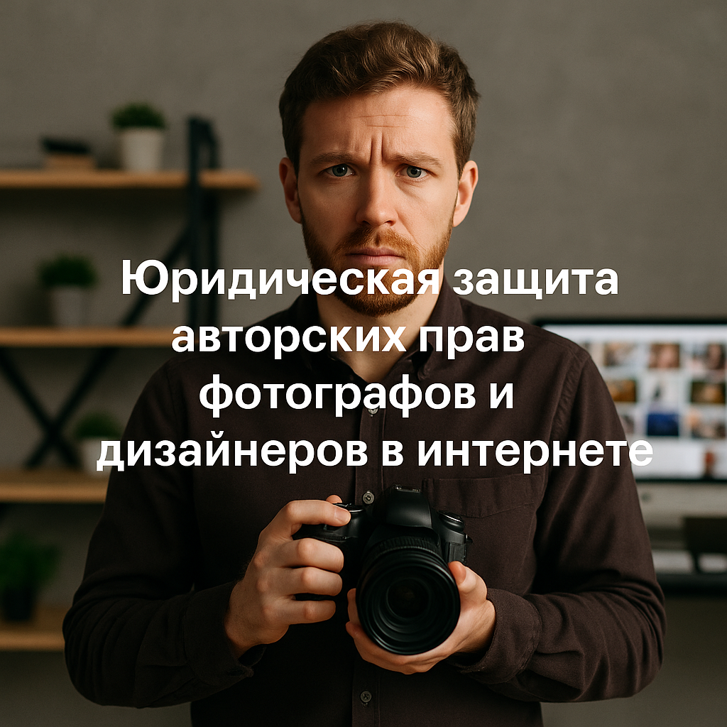 Юридическая защита авторских прав фотографов и дизайнеров в интернете