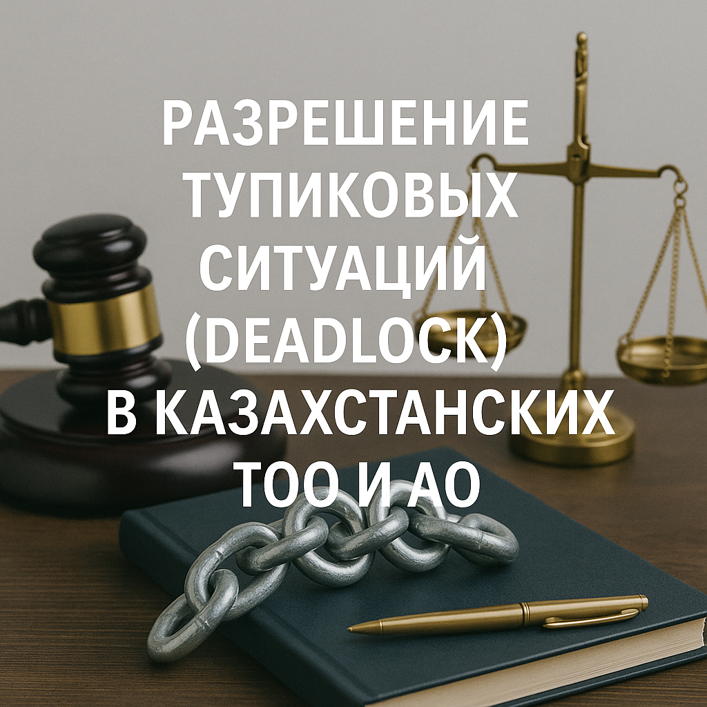 Deadlock в казахстанских ТОО и АО: как решать тупиковые ситуации