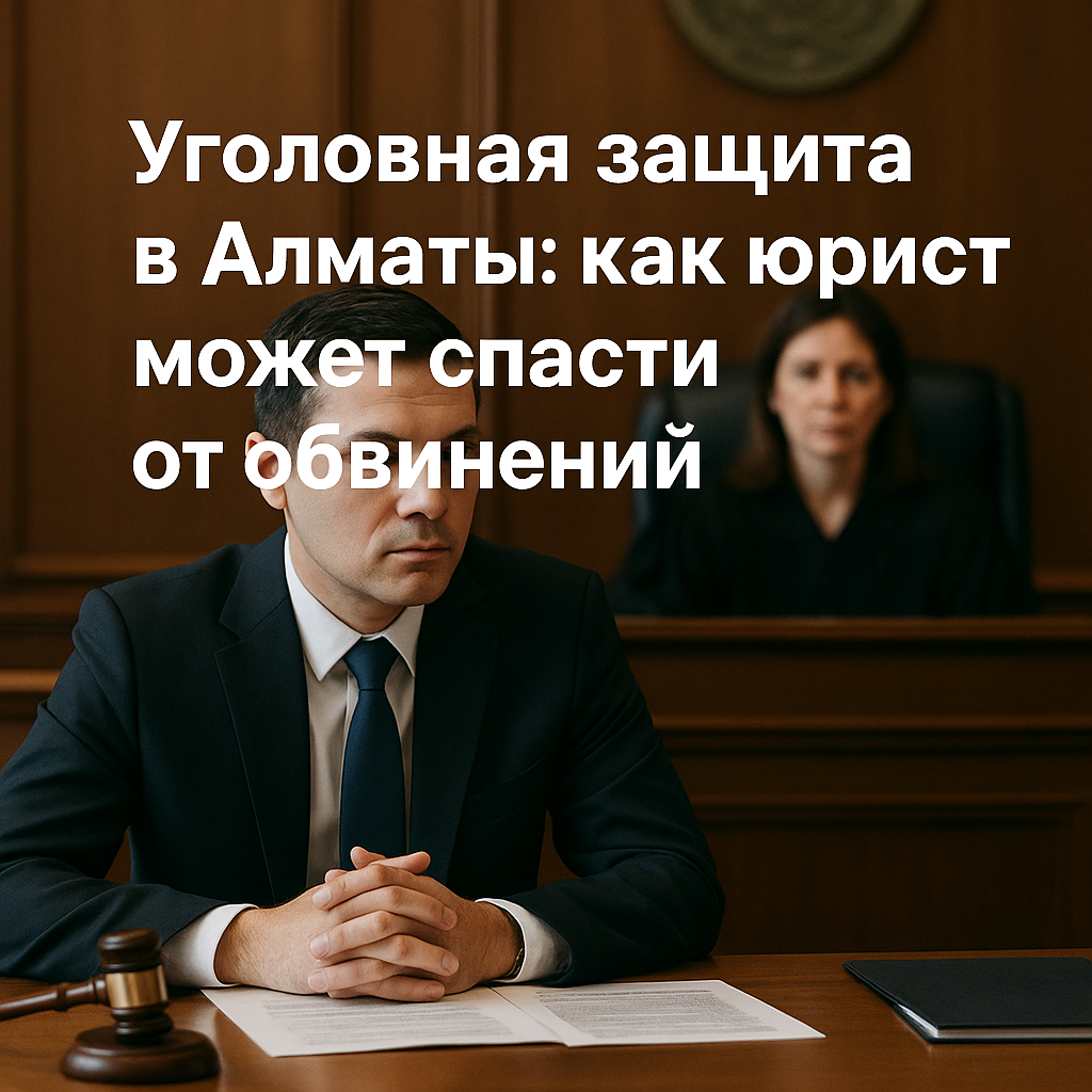 Уголовная защита в Алматы: как юрист может спасти от обвинений