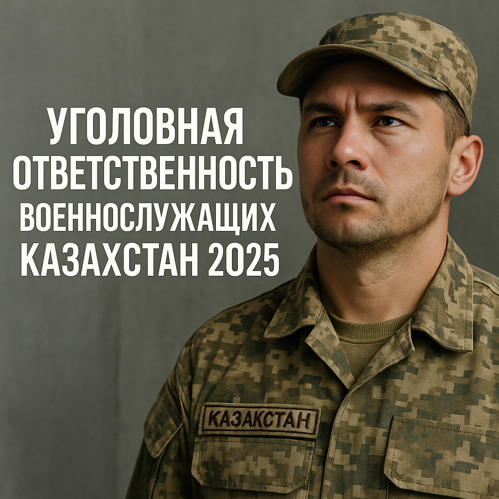 Уголовная ответственность военнослужащих Казахстан 2025