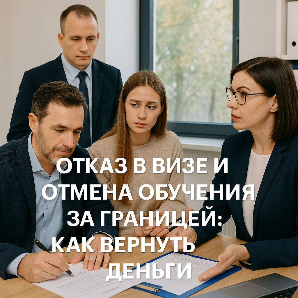 Возврат оплаты за учёбу при отказе в визе или отмене программы