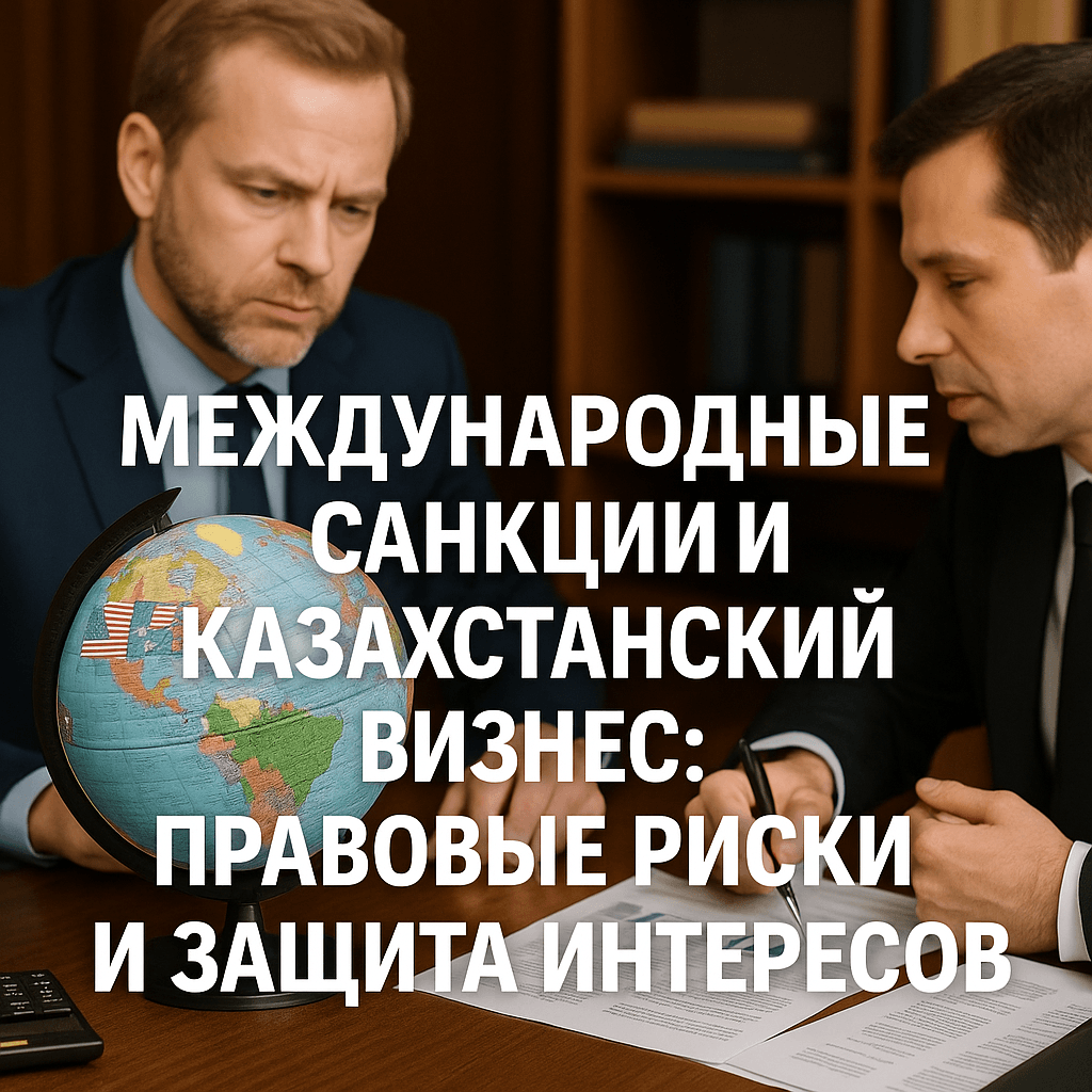 Международные санкции и казахстанский бизнес правовые риски и защита интересов