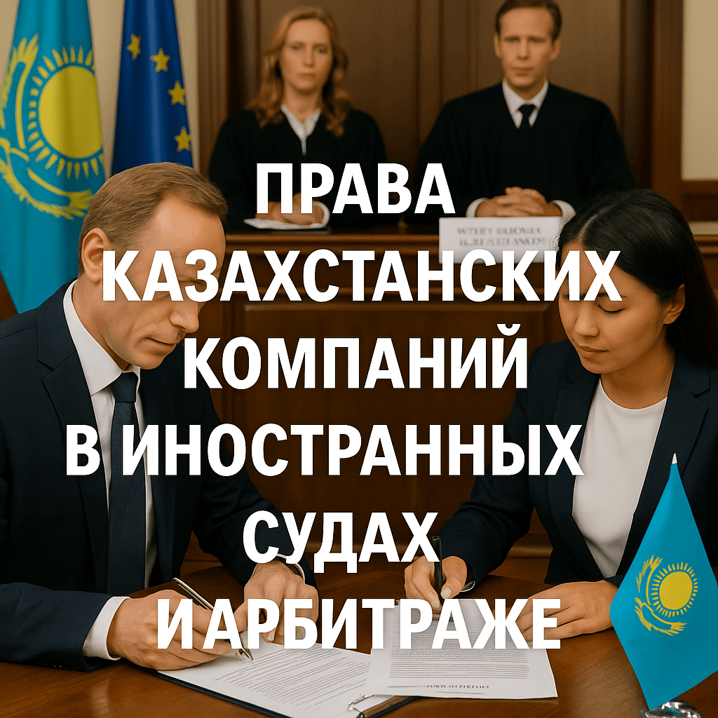 Права казахстанских компаний в иностранных судах и арбитраже 10 Права казахстанских компаний в иностранных судах и арбитраже