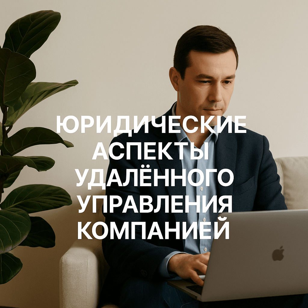 Юридические аспекты удалённого управления компанией