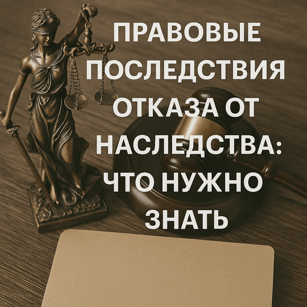 Правовые последствия отказа от наследства: что нужно знать 1 Правовые последствия и порядок отказа от наследства в Казахстане: основания, сроки, оформление отказа и защита интересов наследников
