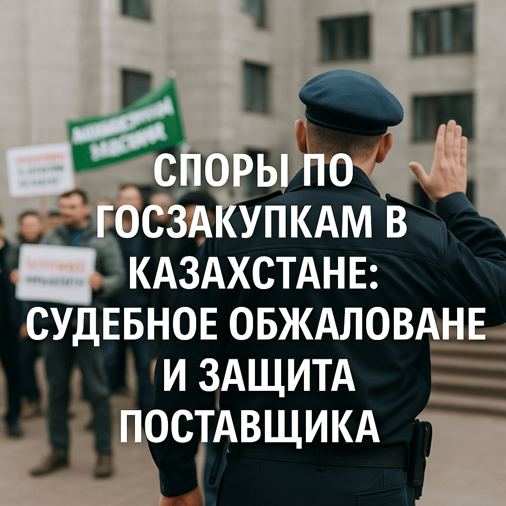 Споры по госзакупкам в Казахстане: судебное обжалование и защита поставщика 7 Споры по госзакупкам в Казахстане