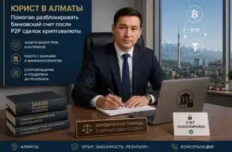 Блокировка счета P2P в Казахстане — консультация адвоката Бахирева А.А. по разблокировке банковских карт в Алматы