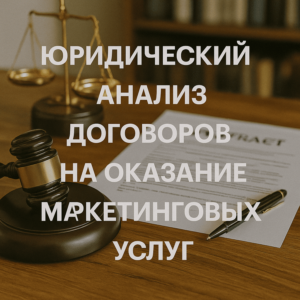 Читать: Юридический анализ договоров на оказание маркетинговых услуг