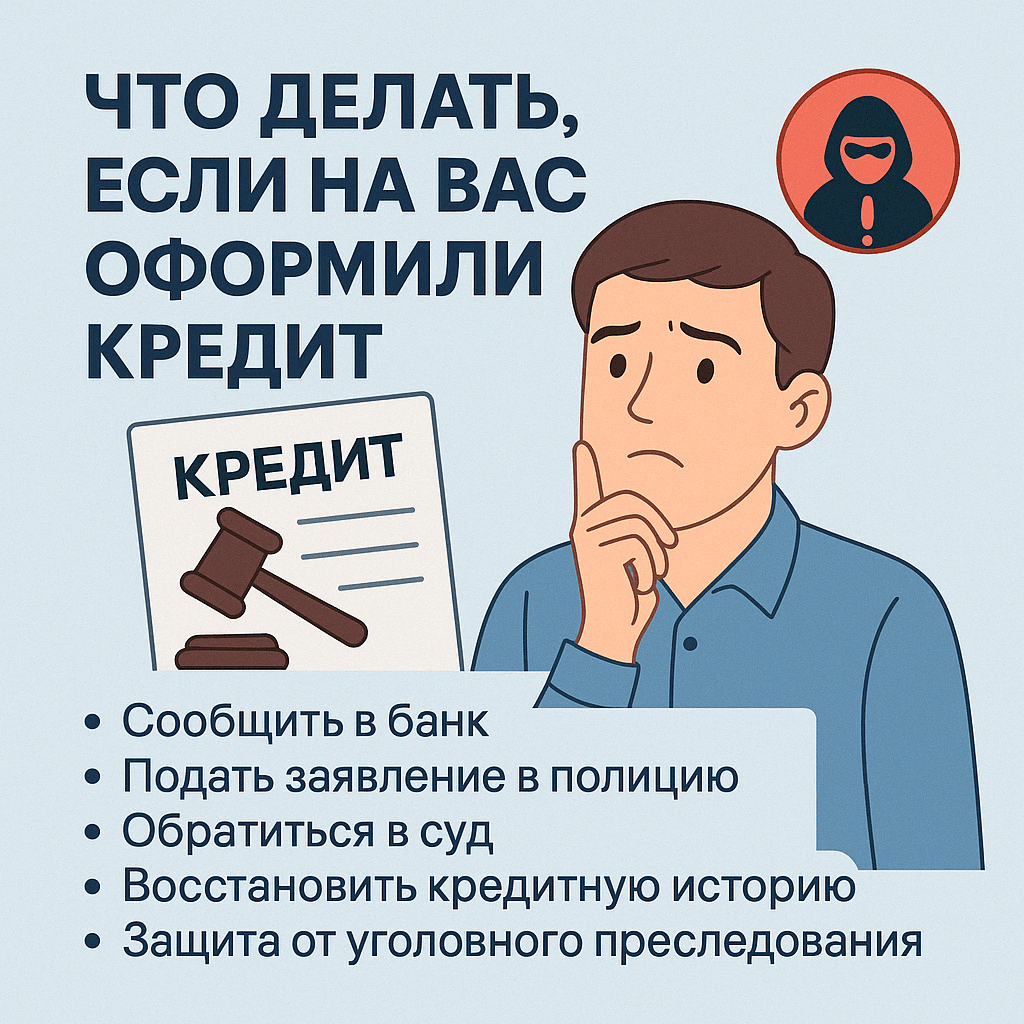 Читать: Что делать, если на вас оформили кредит: защита от финансового мошенничества