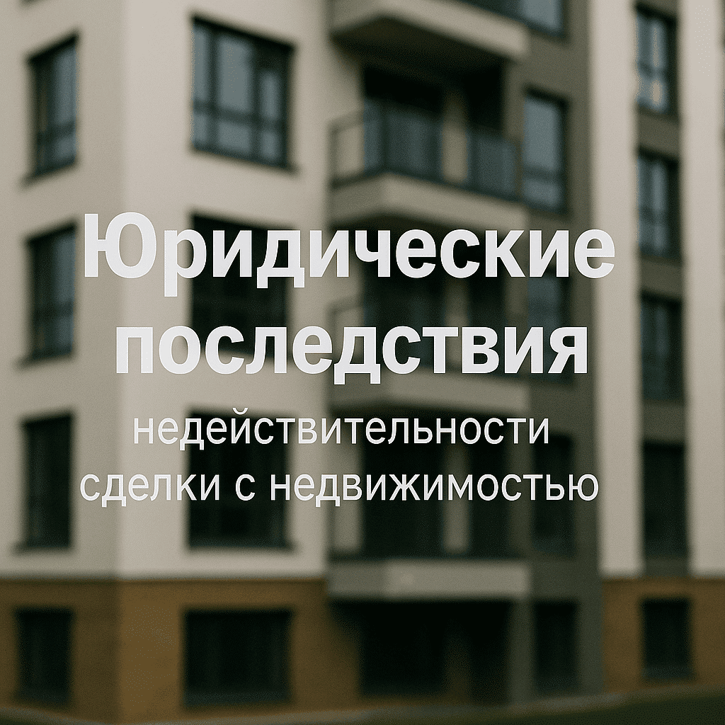 Читать: Юридические последствия недействительности сделки с недвижимостью