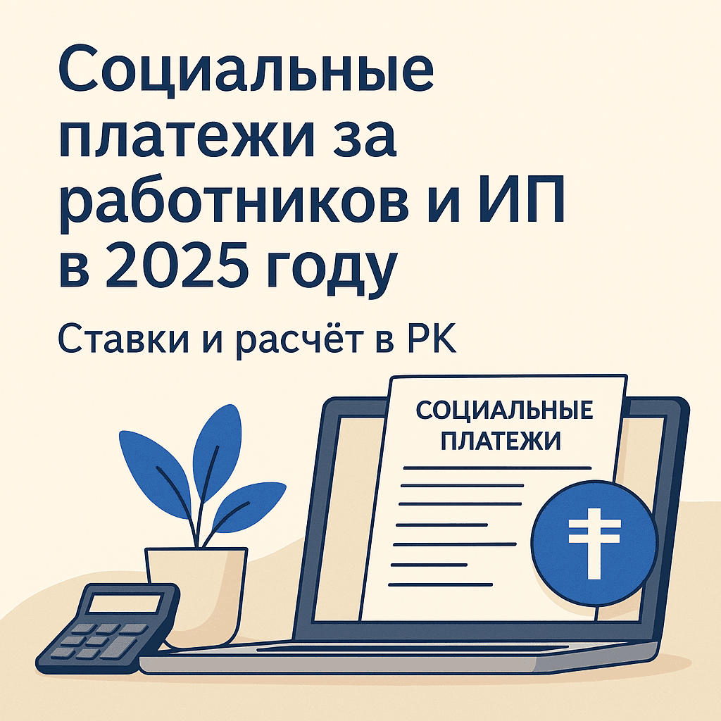 Социальные платежи за работников и ИП в 2025 году: Ставки и расчёт в РК