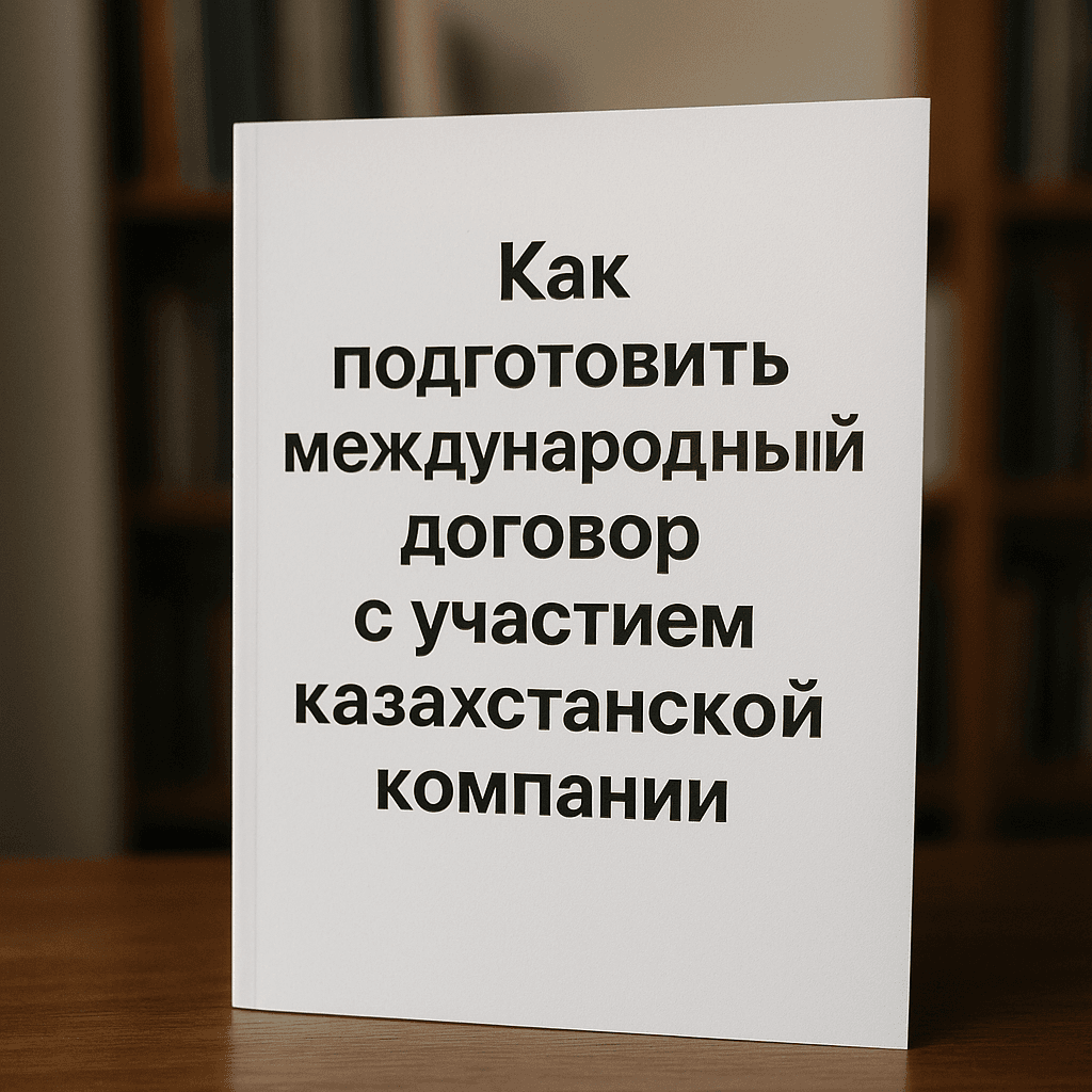 Читать: Как подготовить международный договор с участием казахстанской компании