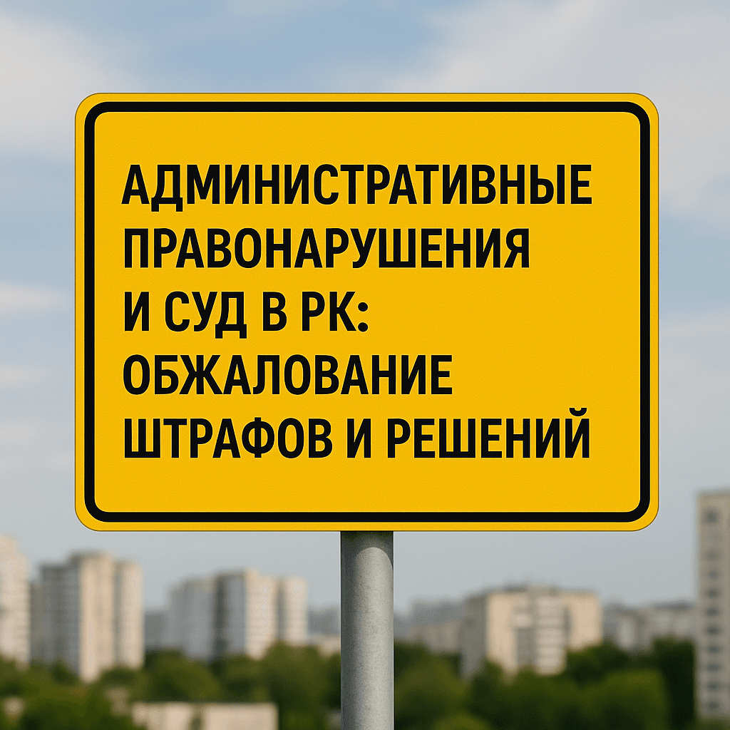 Читать: Административные правонарушения и суд в РК: обжалование штрафов и решений