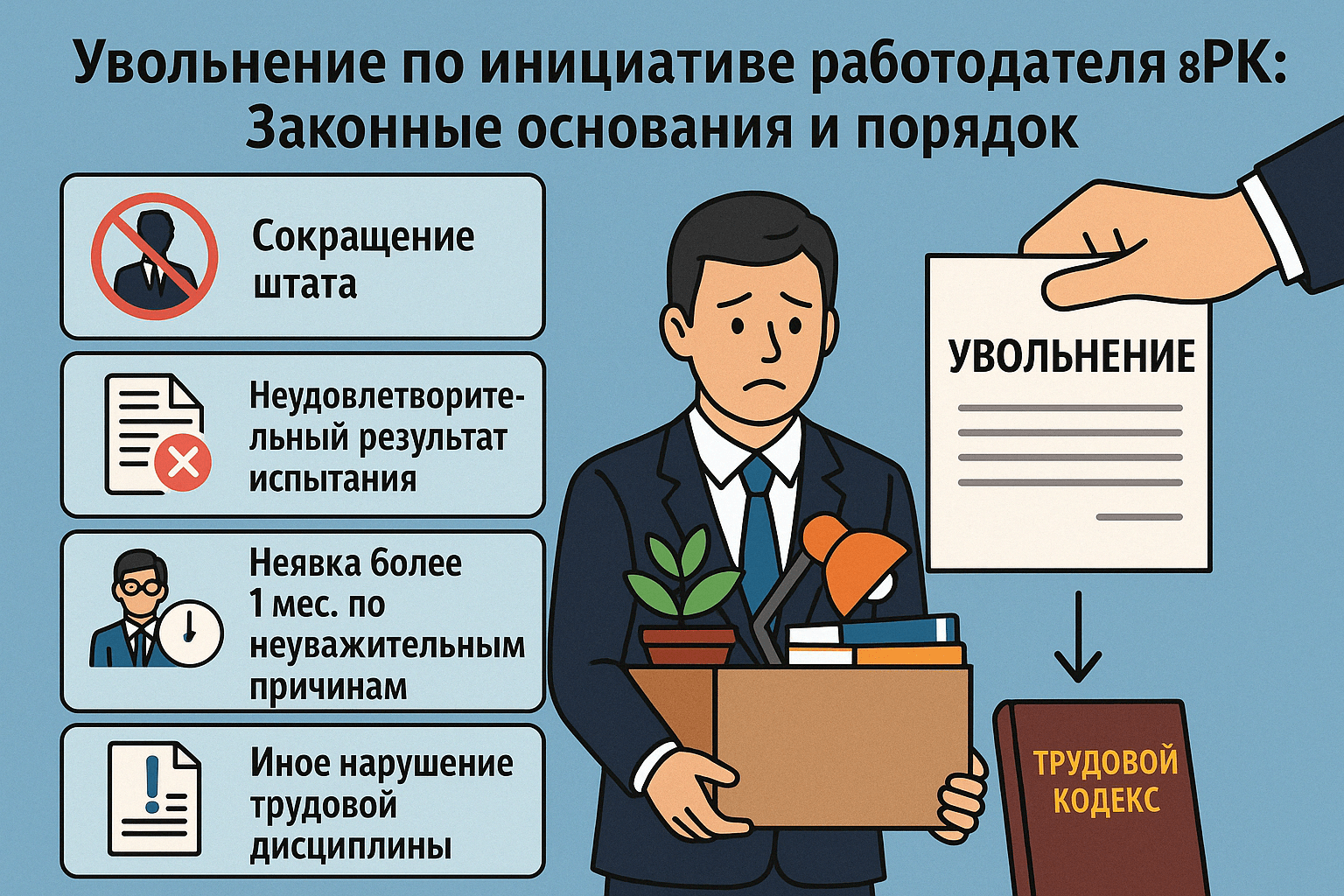 Увольнение по инициативе работодателя в РК: Законные основания и порядок