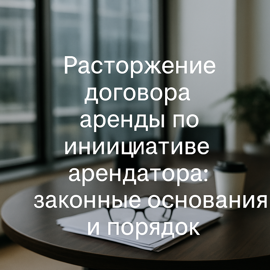 Расторжение договора аренды по инициативе арендатора: законные основания и порядок