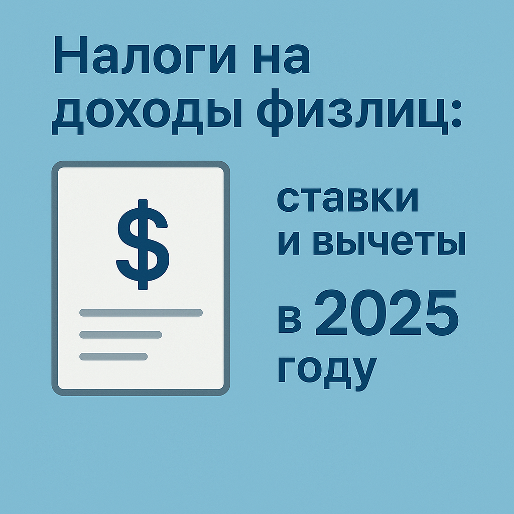 Налоги на доходы физлиц: ставки и вычеты в 2025 году
