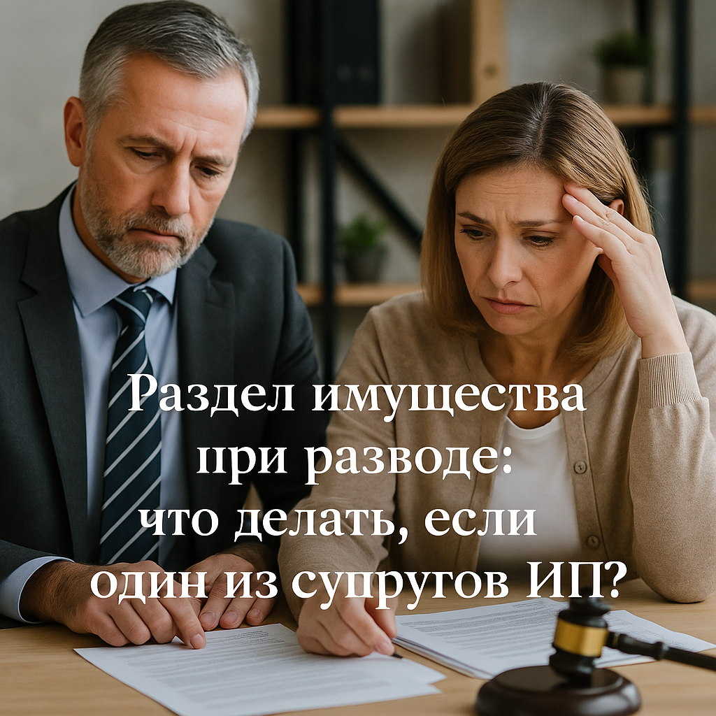 Раздел имущества при разводе: что делать, если один из супругов ИП?