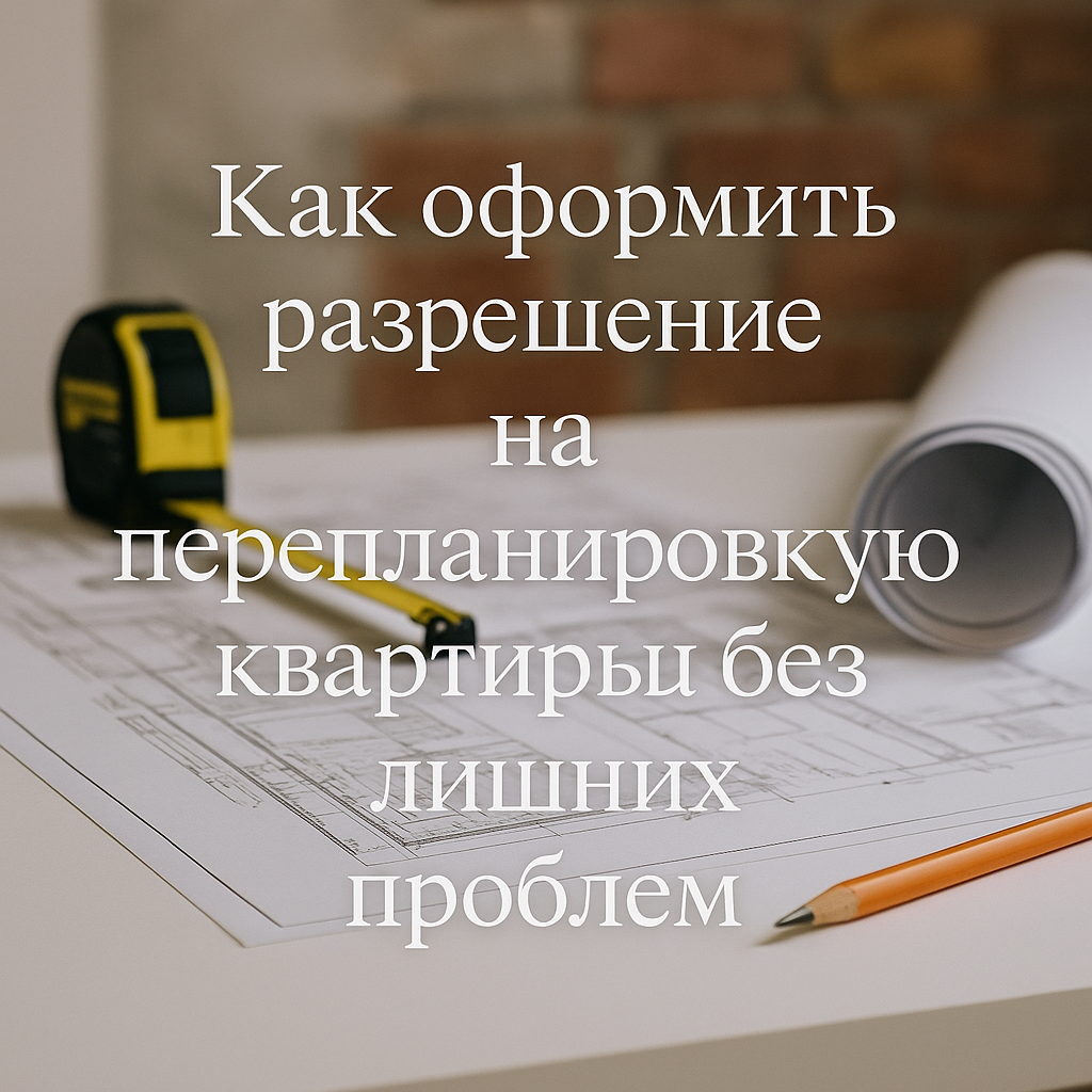 Как оформить разрешение на перепланировку квартиры