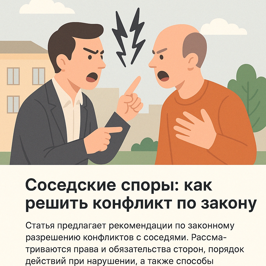 Соседские споры: как решить конфликт по закону