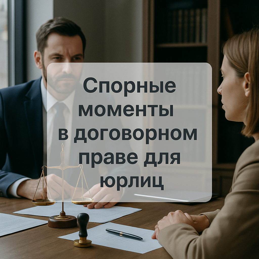Спорные моменты в договорном праве для юрлиц