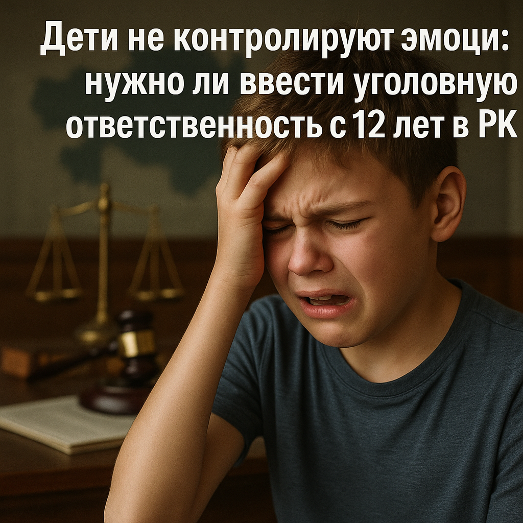 Дети не контролируют эмоции: нужно ли ввести уголовную ответственность с 12 лет в РК