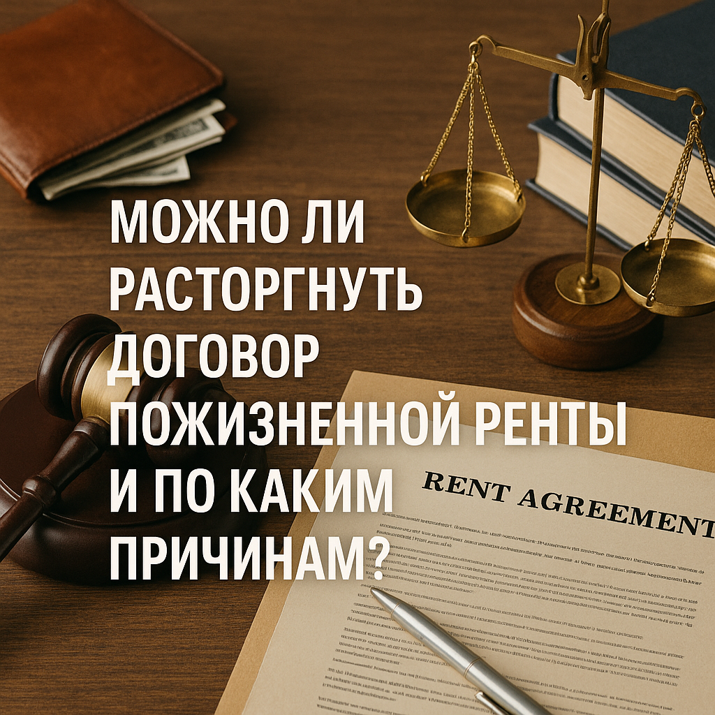 Расторжение договора пожизненной ренты