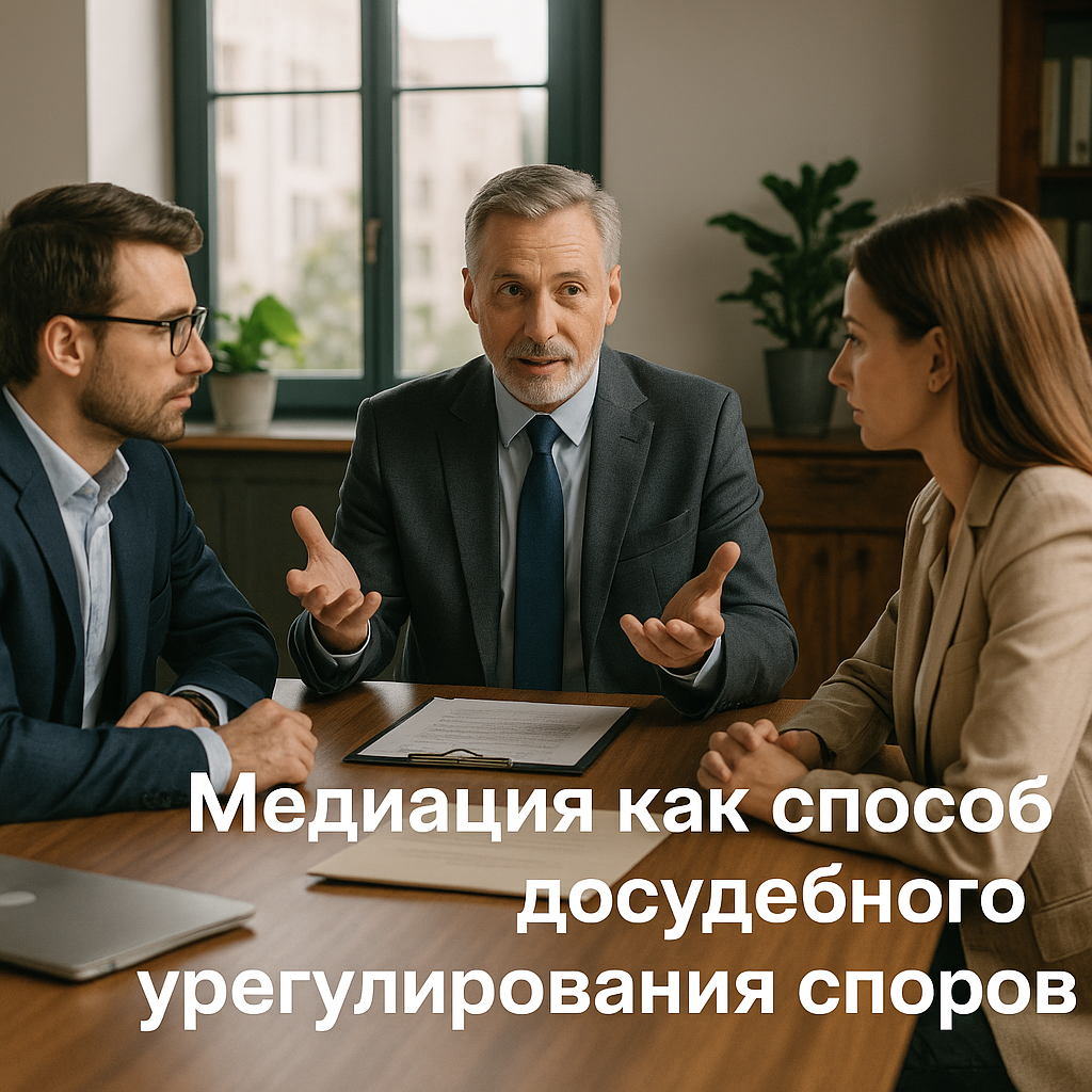 Медиация как способ досудебного урегулирования споров