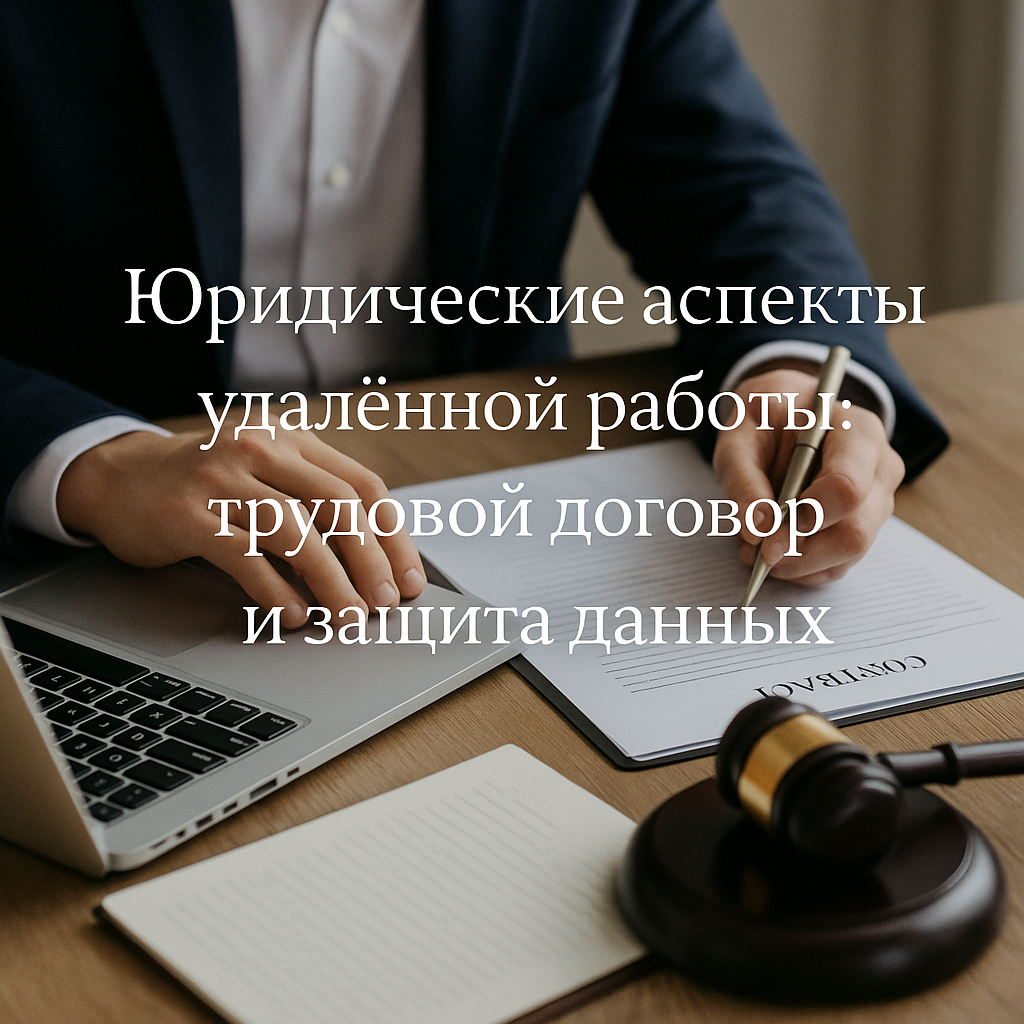 Юридические аспекты удаленной работы: трудовой договор и защита данных