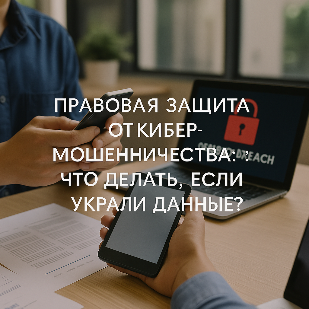 Правовая защита от кибермошенничества: что делать, если украли данные?