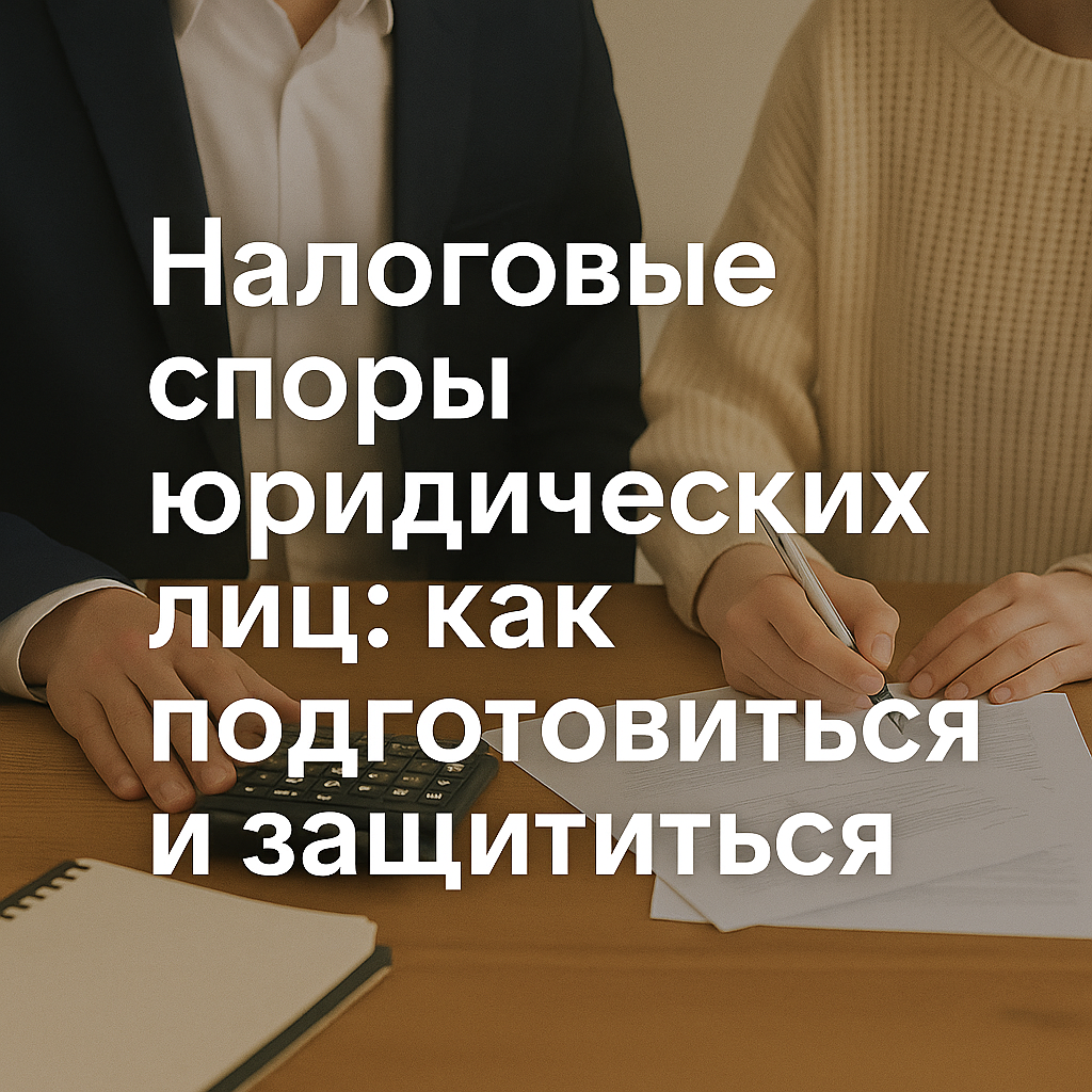 Налоговые споры юридических лиц