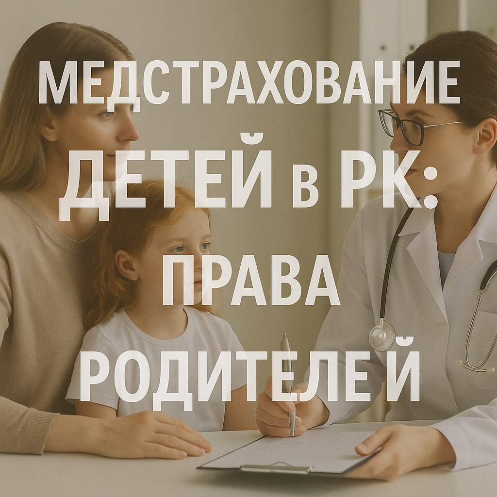 Медстрахование детей в РК: права родителей