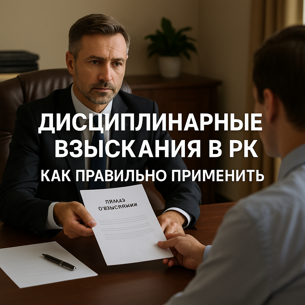 Дисциплинарные взыскания в РК: применение по закону