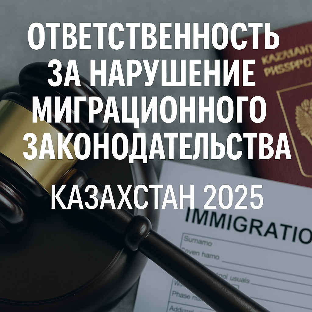 Ответственность за нарушение миграционного законодательства Казахстана 2025