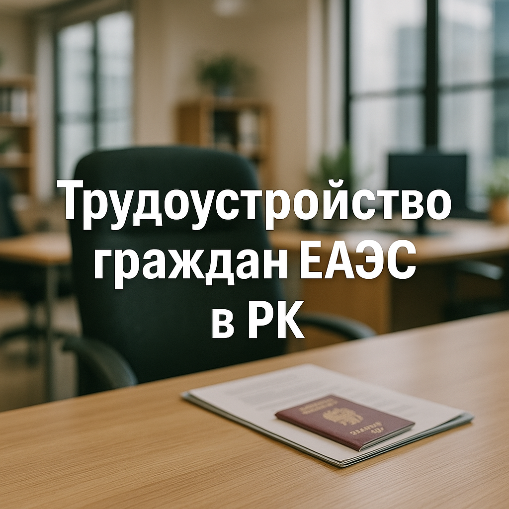 Трудоустройство граждан ЕАЭС в РК