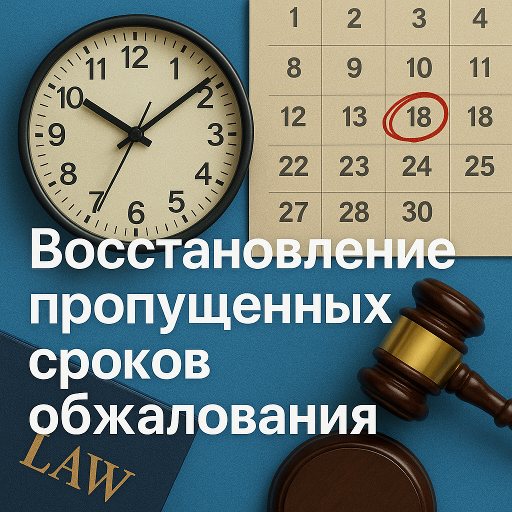 Восстановление пропущенных сроков обжалования