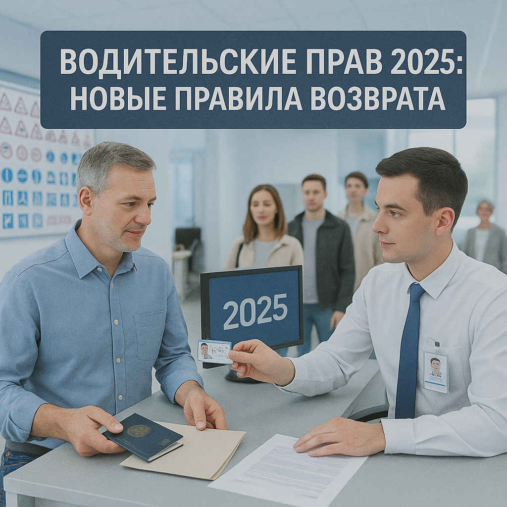 Водительские права после реформ 2025 года: новые правила возврата
